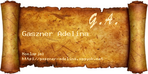 Gaszner Adelina névjegykártya